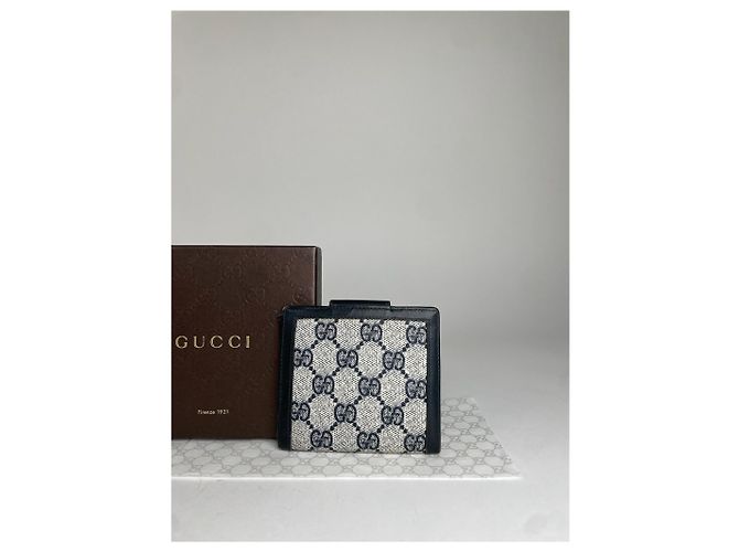 Gucci GG Canvas Kartenetui Blau/Beige - Ansicht 11
