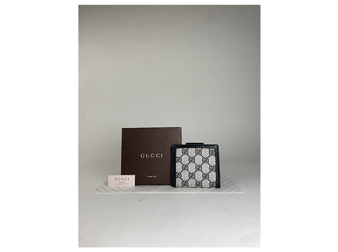 Gucci GG Canvas Kartenetui Blau/Beige - Ansicht 2