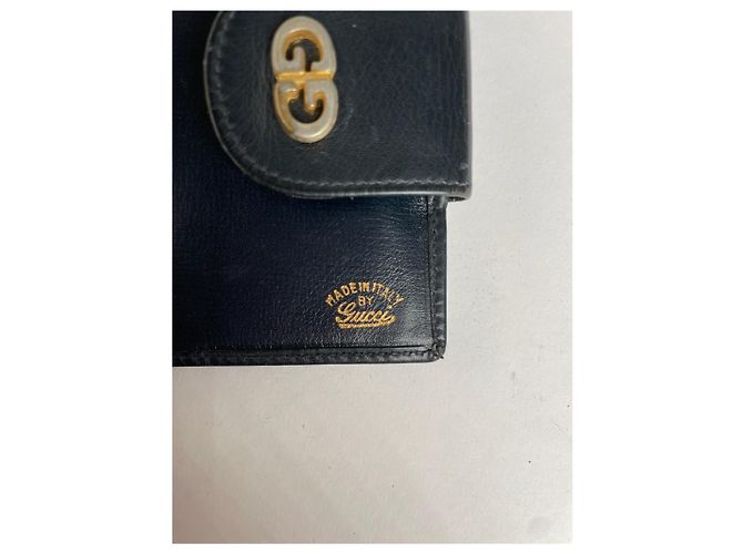 Gucci GG Canvas Kartenetui Blau/Beige - Ansicht 4