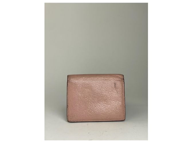 Miu Miu Ledergeldbörse Distressed Pink - Ansicht 11