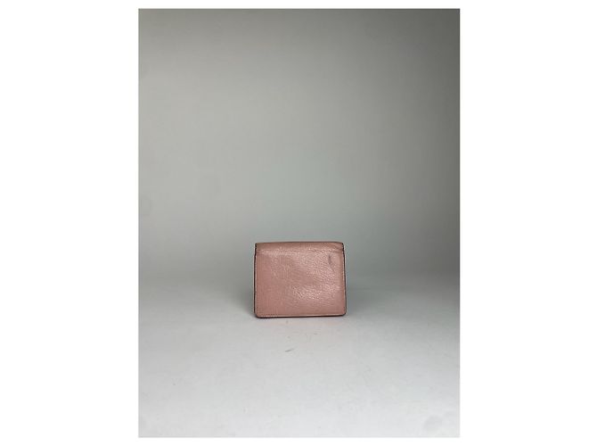 Miu Miu Ledergeldbörse Distressed Pink - Ansicht 2