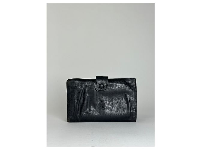 Timeless Chanel Black Leather Embossed Logo Wallet Accessory - view 11