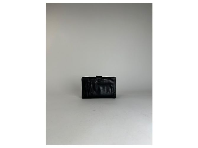Timeless Chanel Black Leather Embossed Logo Wallet Accessory - view 2