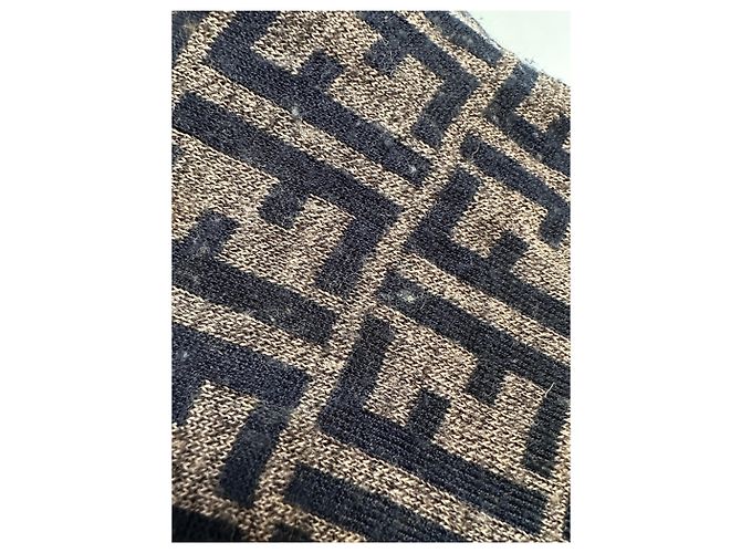 Suéter de punto Fendi Iconic FF Monogram Marrón Castaño - vista 5
