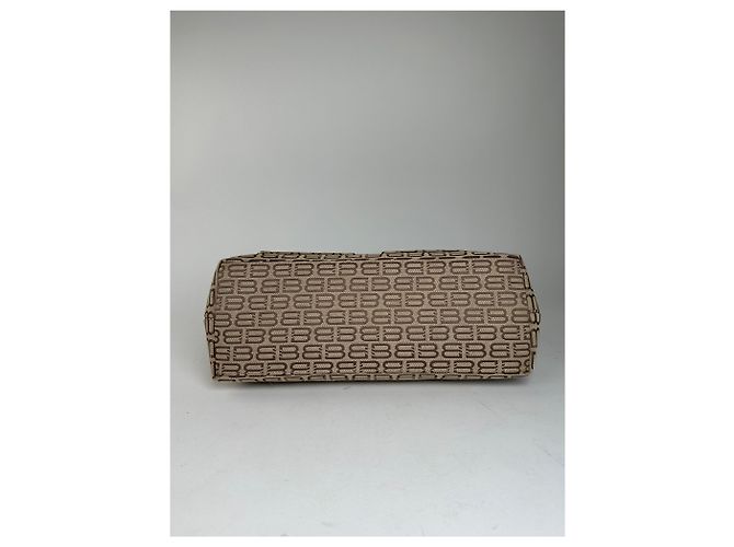 Borsa Tote in tela beige e pelle con monogramma Balenciaga - vista 7