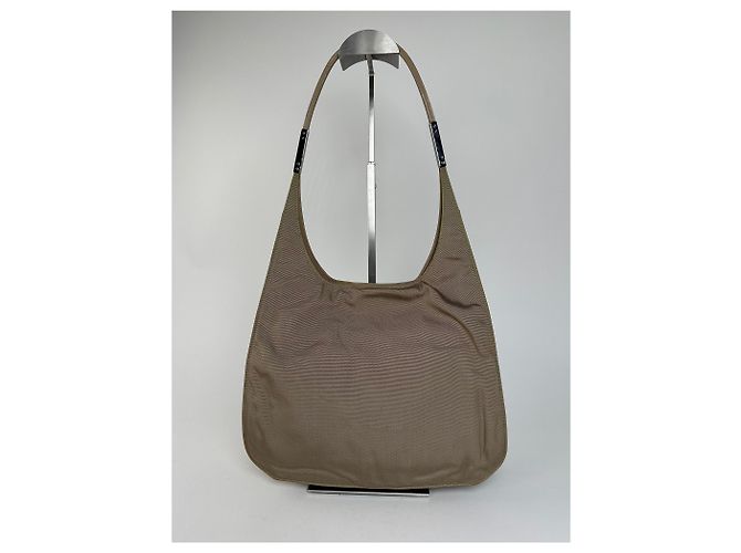 Borsa Hobo in tessuto verde oliva Gucci Accessorio - vista 10