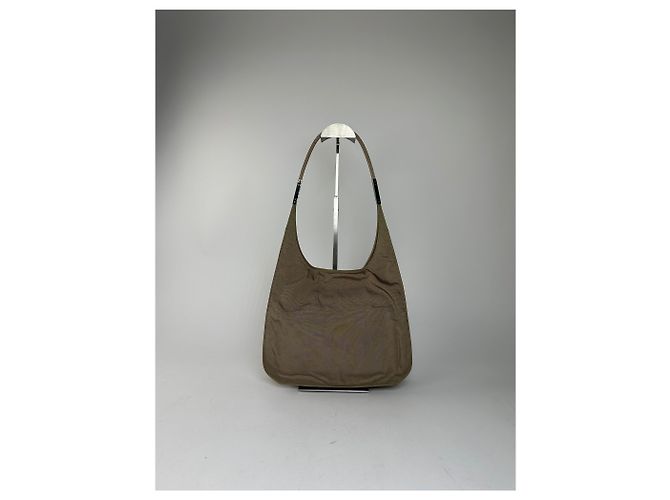 Borsa Hobo in tessuto verde oliva Gucci Accessorio - vista 2