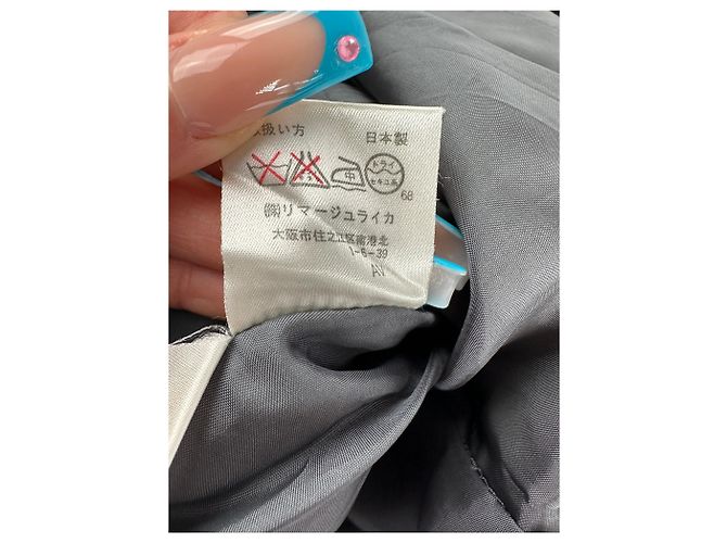 Vintage Balenciaga Mix Kleid Grau - Ansicht 10