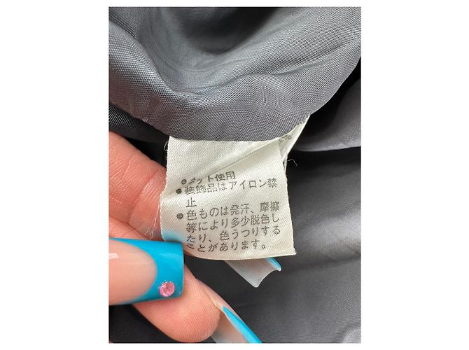 Vintage Balenciaga Mix Kleid Grau - Ansicht 12