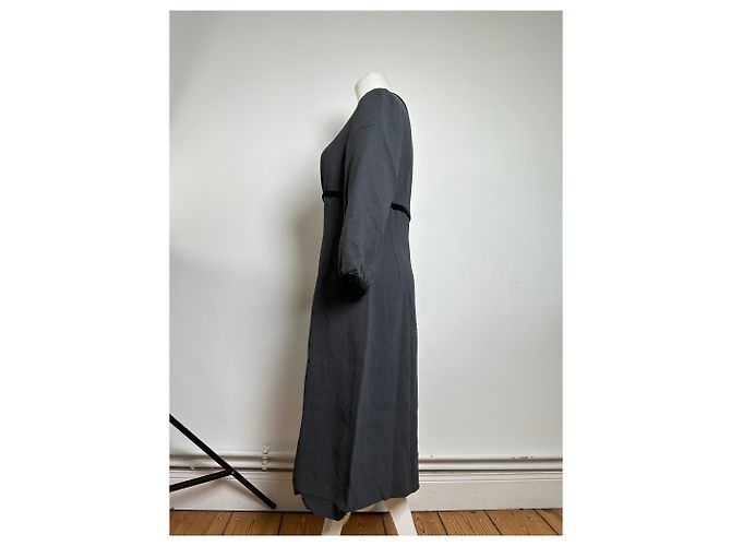 Vintage Balenciaga Mix Kleid Grau - Ansicht 2