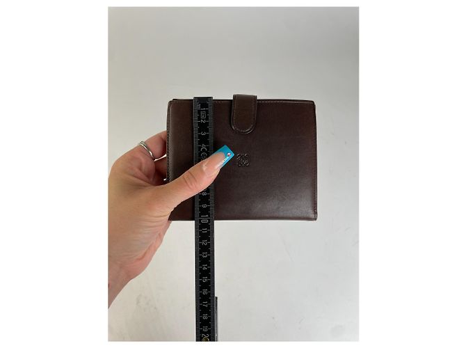 Vintage Loewe Smooth Wallet Brown - view 11