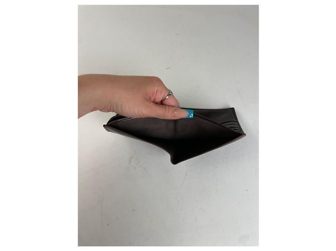 Vintage Loewe Smooth Wallet Brown - view 3