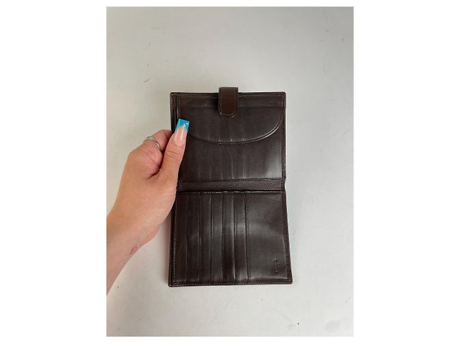 Vintage Loewe Smooth Wallet Brown - view 8