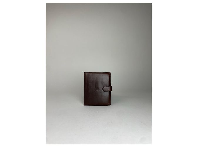 Vintage Loewe Smooth Wallet Brown - view 9