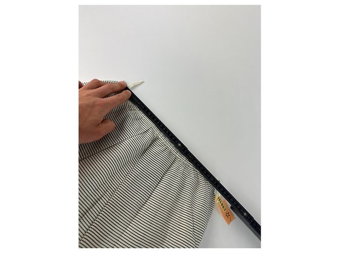 Gonna in cotone a righe vintage Courreges Multicolore - vista 10