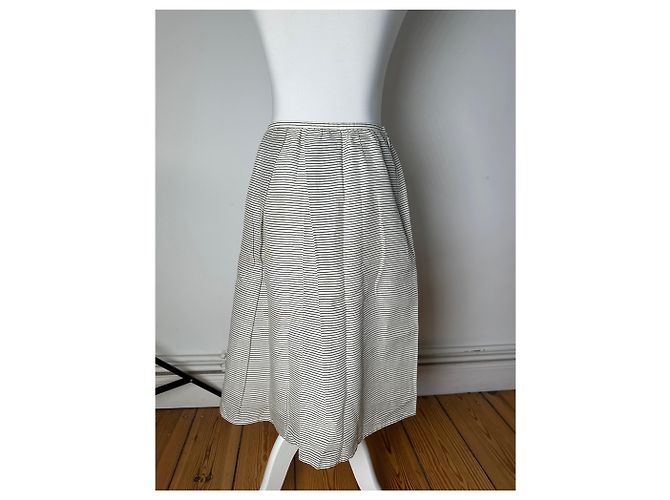 Gonna in cotone a righe vintage Courreges Multicolore - vista 14