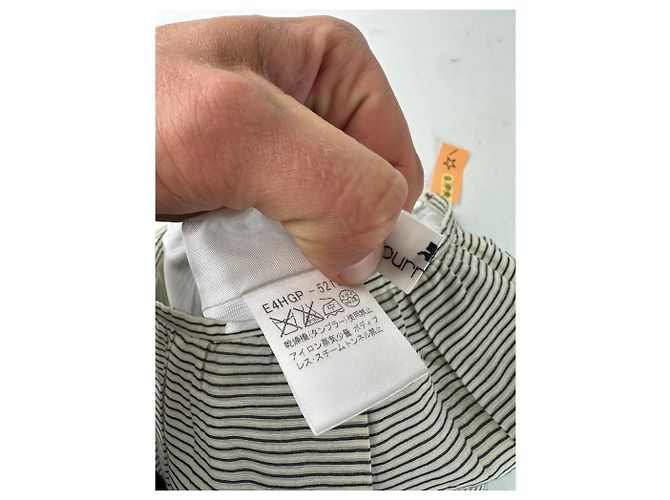 Gonna in cotone a righe vintage Courreges Multicolore - vista 5