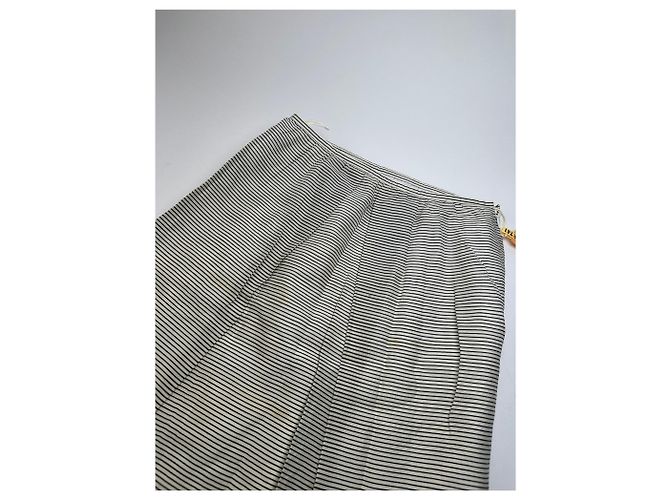Gonna in cotone a righe vintage Courreges Multicolore - vista 7