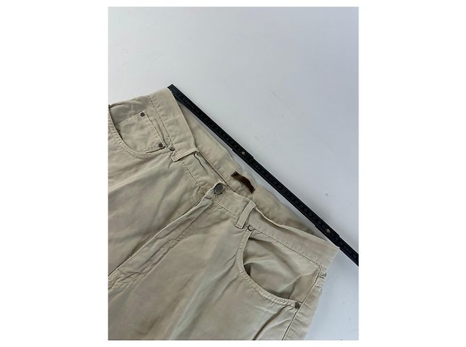 Vintage Loewe Baumwollhose Beige - Ansicht 12