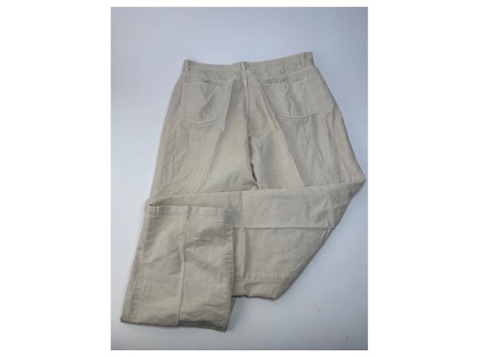 Vintage Loewe Baumwollhose Beige - Ansicht 2