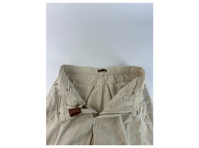 Vintage Loewe Baumwollhose Beige - Ansicht 3