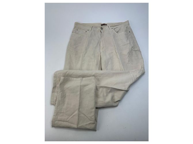 Vintage Loewe Baumwollhose Beige - Ansicht 5