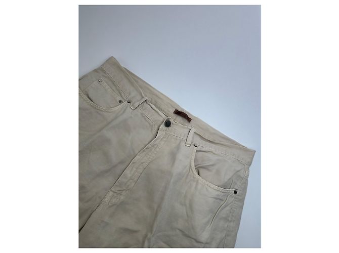 Vintage Loewe Baumwollhose Beige - Ansicht 7