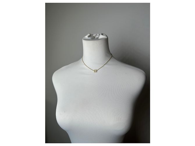 Collana con pendente Givenchy Gold Crystal Logo D'oro - vista 10