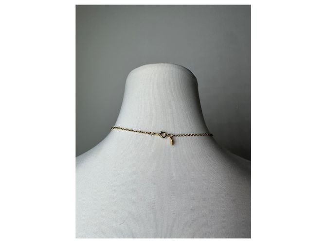Collana con pendente Givenchy Gold Crystal Logo D'oro - vista 3