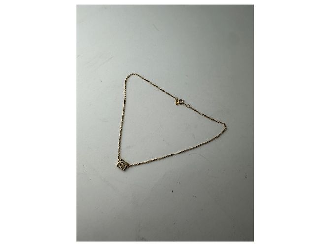Collana con pendente Givenchy Gold Crystal Logo D'oro - vista 7