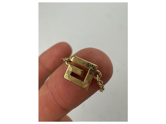 Collana con pendente Givenchy Gold Crystal Logo D'oro - vista 9