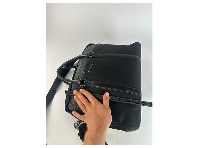 Maletín de nylon negro Burberry con múltiples compartimentos - vista 12