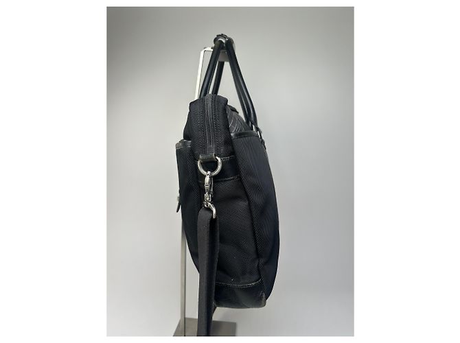 Maletín de nylon negro Burberry con múltiples compartimentos - vista 9