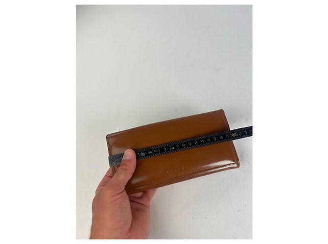 Edge Céline Portafoglio Celine Classic in pelle marrone - vista 11