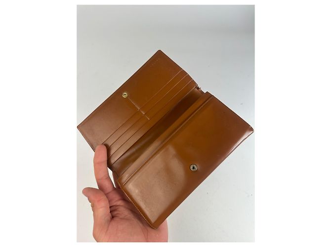 Edge Céline Portafoglio Celine Classic in pelle marrone - vista 5