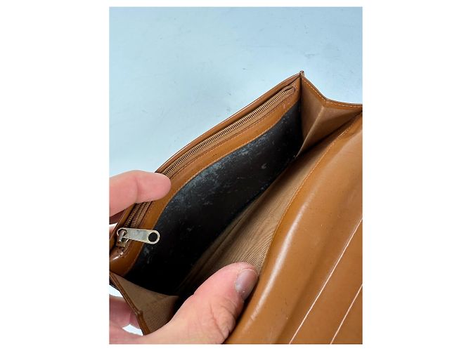 Edge Céline Portafoglio Celine Classic in pelle marrone - vista 6