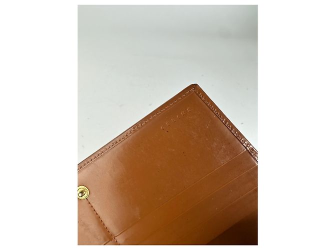 Edge Céline Portafoglio Celine Classic in pelle marrone - vista 8
