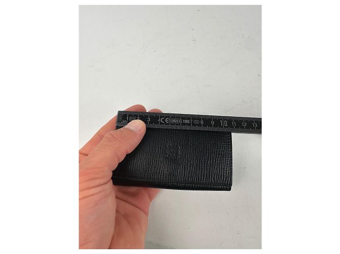 Vintage Loewe Leather Keychain Wallet Black - view 8