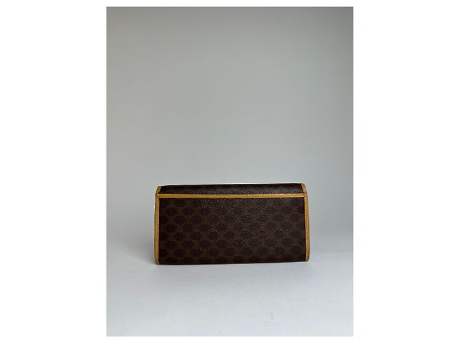 Edge Céline Vintage Celine Smooth Wallet Brown - view 11