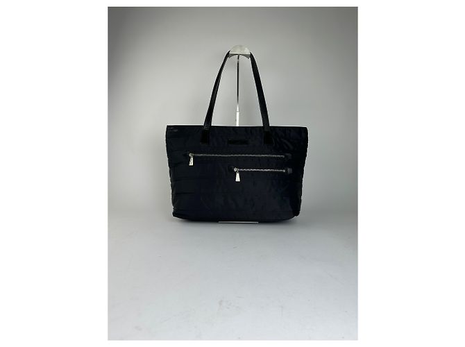 Vintage Courreges Nylon Tote Bag Schwarz - Ansicht 10
