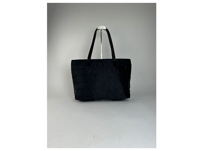 Vintage Courreges Nylon Tote Bag Schwarz - Ansicht 11