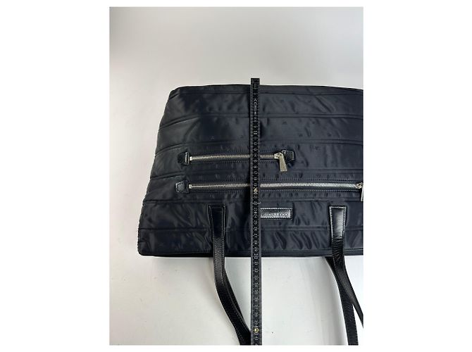 Vintage Courreges Nylon Tote Bag Schwarz - Ansicht 13