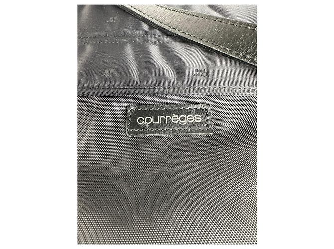 Vintage Courreges Nylon Tote Bag Schwarz - Ansicht 4