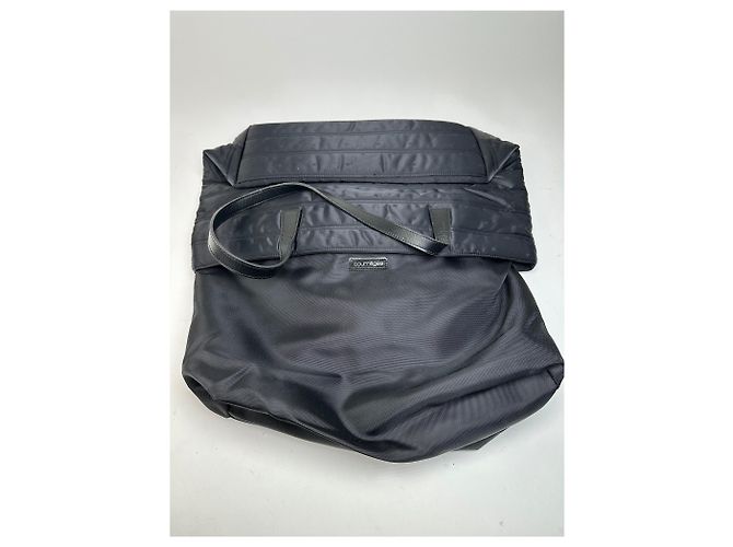 Vintage Courreges Nylon Tote Bag Schwarz - Ansicht 6