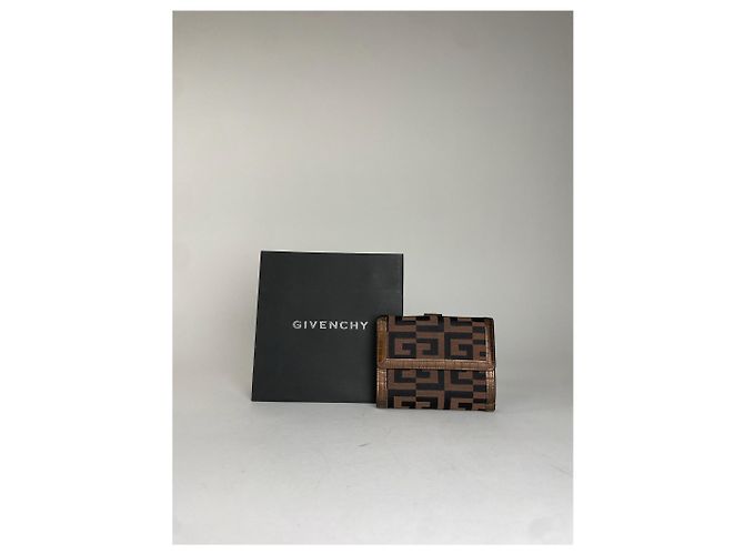 Vintage Givenchy Leather Wallet Brown - view 2