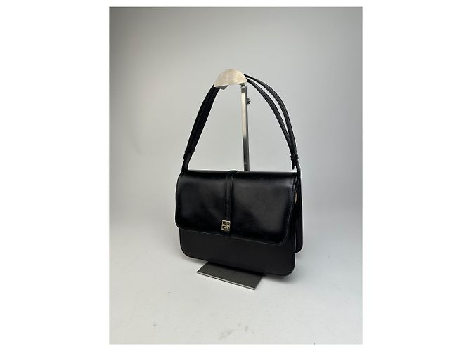 Borsa a tracolla in pelle vintage Givenchy Nero Oro - vista 11