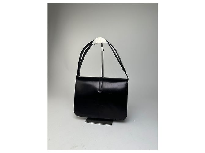 Borsa a tracolla in pelle vintage Givenchy Nero Oro - vista 12