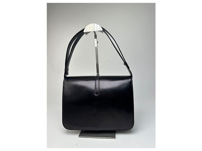 Borsa a tracolla in pelle vintage Givenchy Nero Oro - vista 2