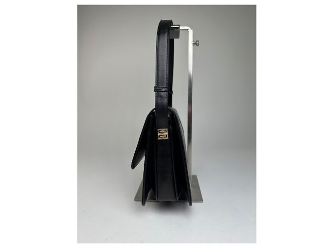 Borsa a tracolla in pelle vintage Givenchy Nero Oro - vista 5