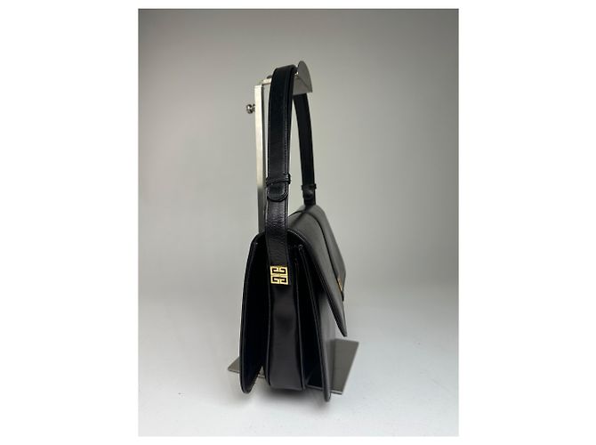 Borsa a tracolla in pelle vintage Givenchy Nero Oro - vista 7